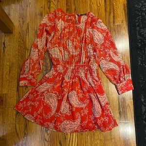 ZARA Paisley print short dress